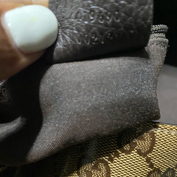 Gucci Monogram “Crystal coated” and calf leather handbag - Picture 3 of 5